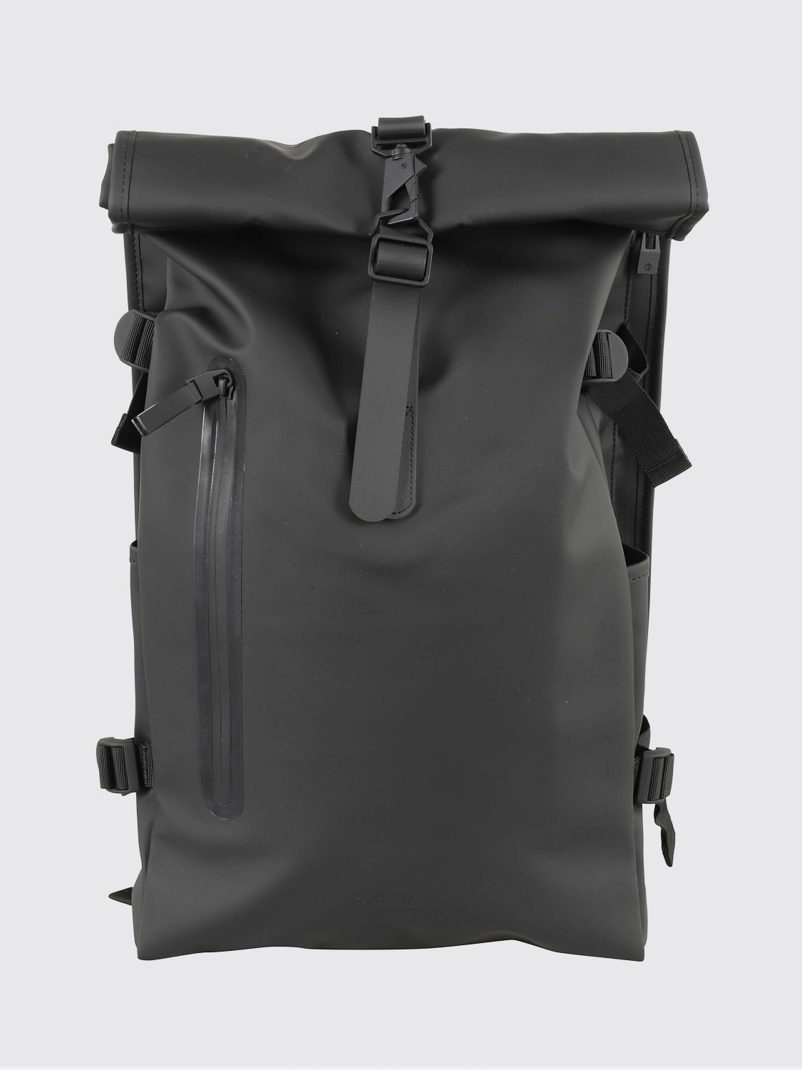 RAINS Zaino impermeabile Rolltop Rucksack con chiusura a moschettone
