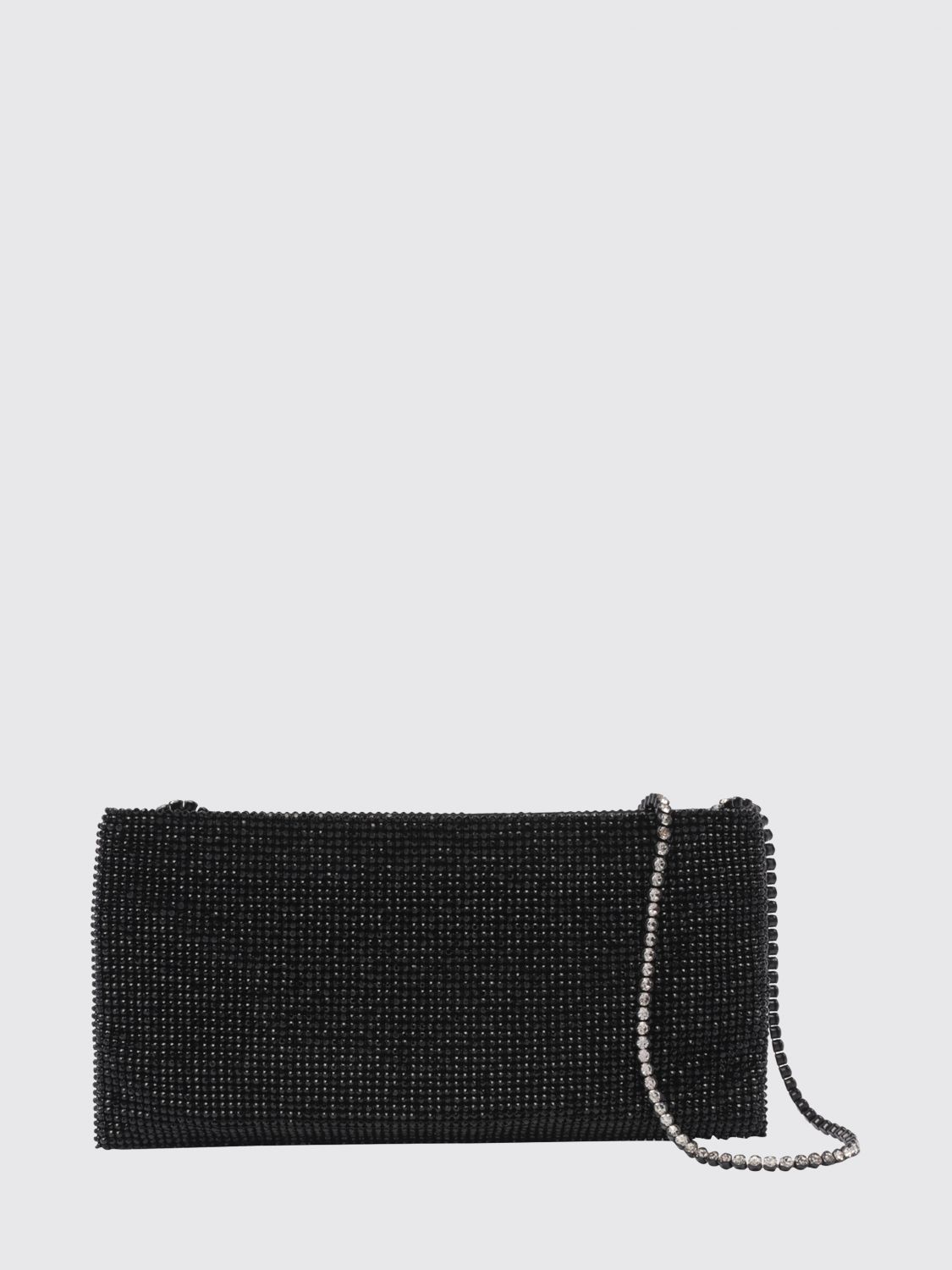 BENEDETTA BRUZZICHES Mini borsa Your Best Friend in raso con cristalli