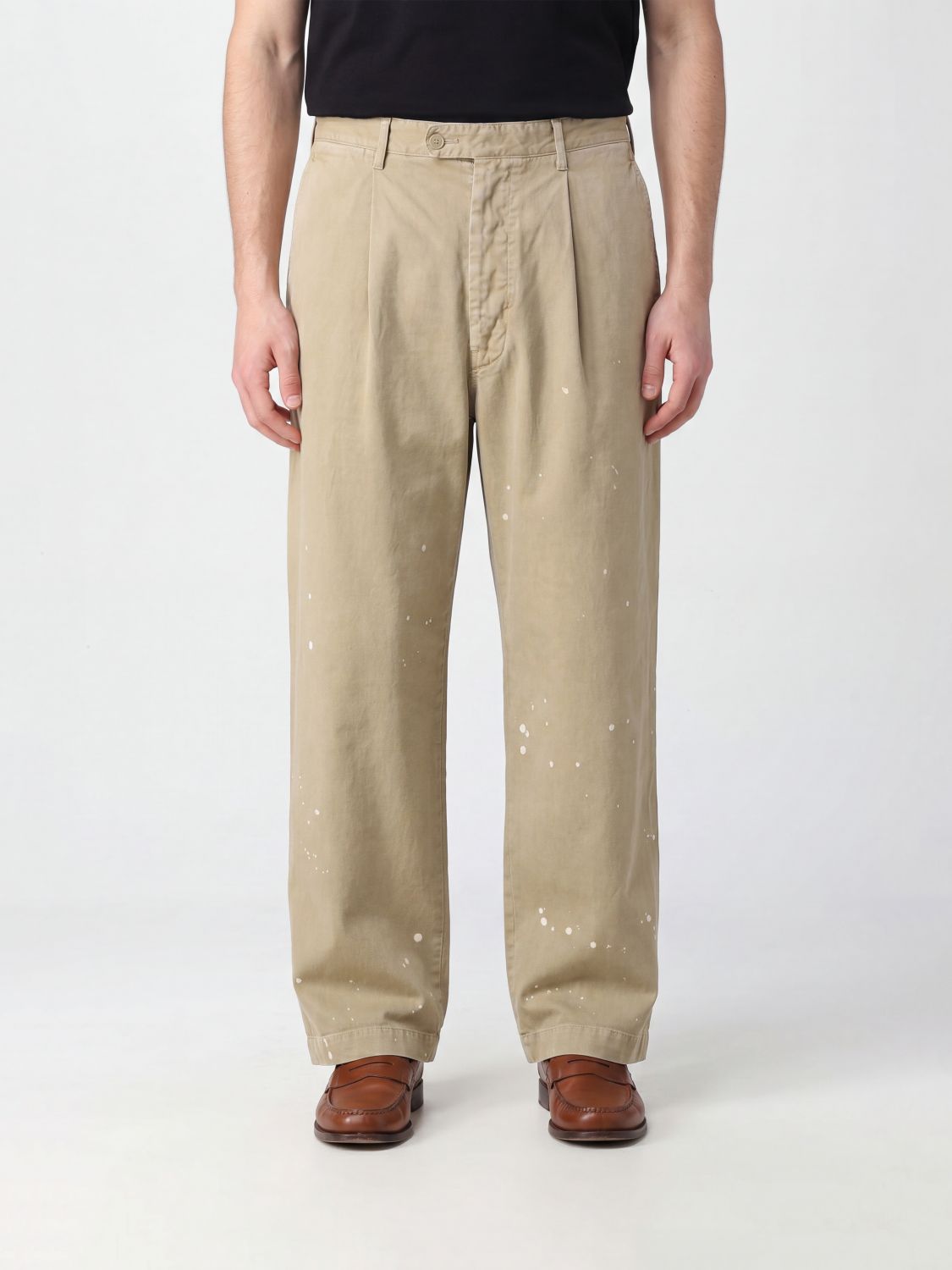 AURALEE Wide-Leg Cotton Trousers with Off-Center Closure　AURALEE オフセンタークロージャー付きワイドレッグコットンパンツ AURALEE