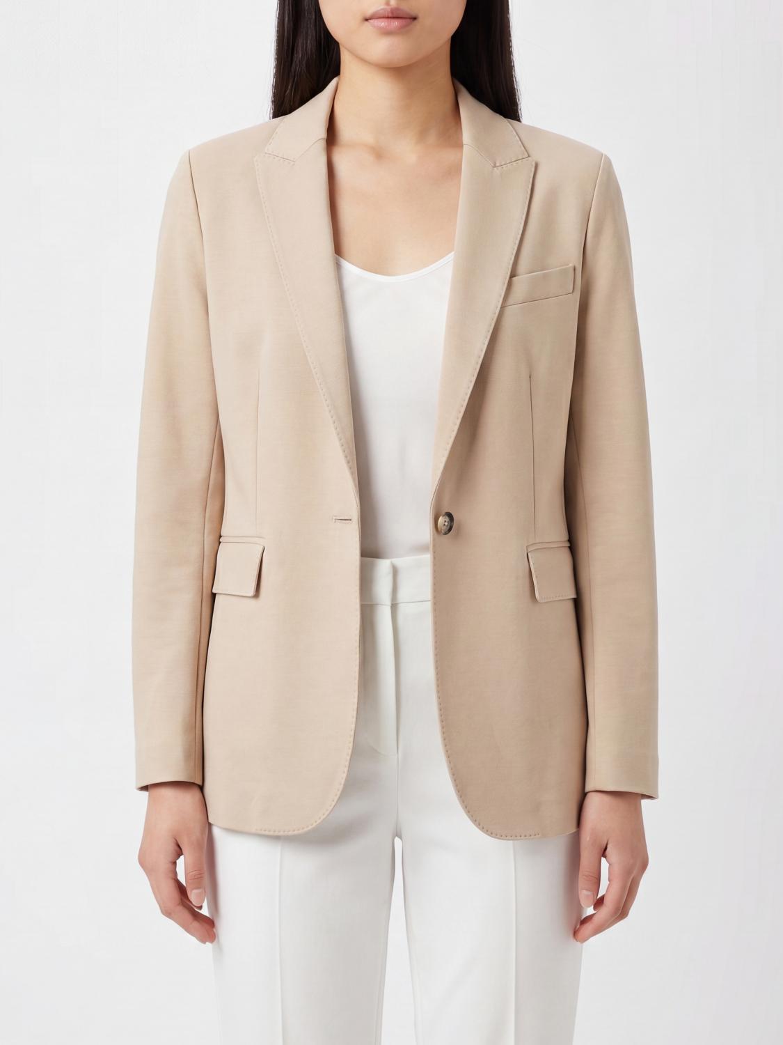 CIRCOLO 1901 Blazer corto monopetto in cotone con revers