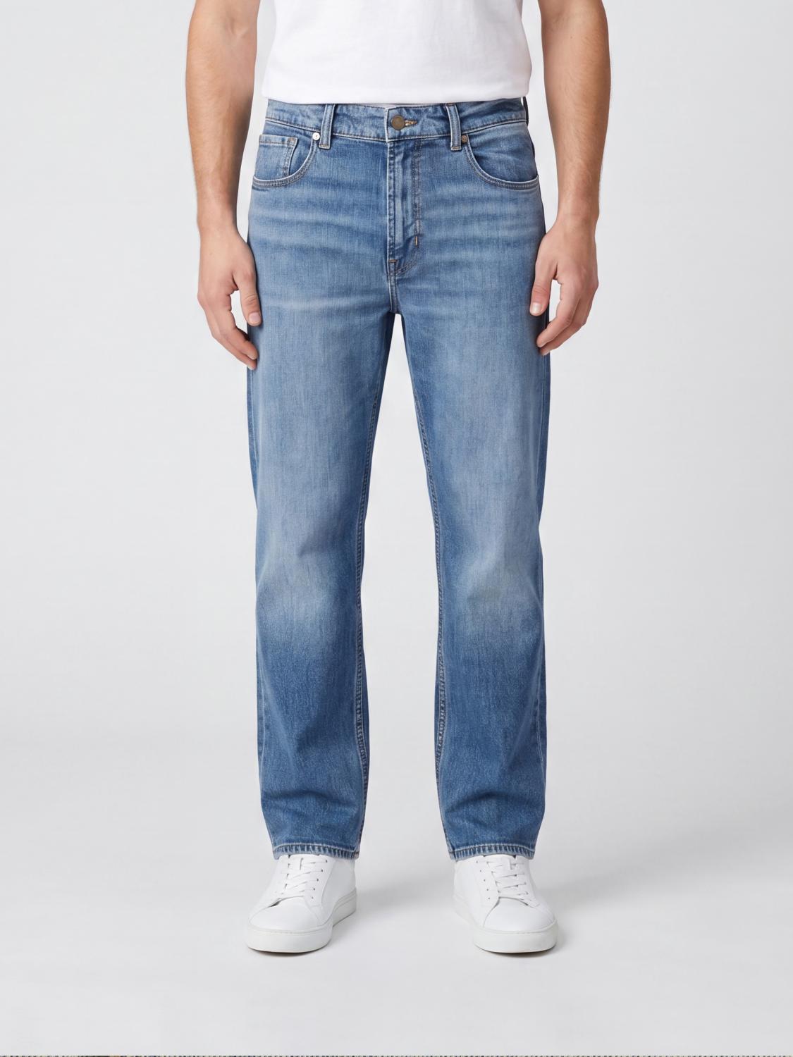 7 FOR ALL MANKIND Jeans straight in denim a 5 tasche
