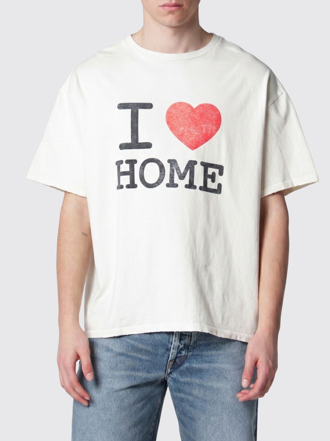 GALLERY DEPT. T-shirt in cotone con stampa logo glitterata
