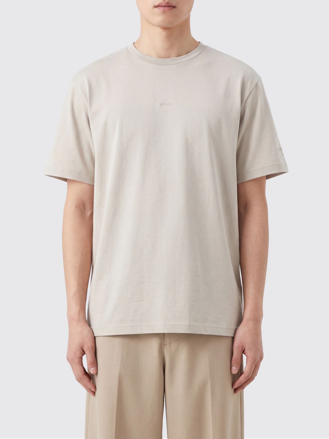 TATRAS T-shirt girocollo in cotone con logo tono su tono applicato sul petto