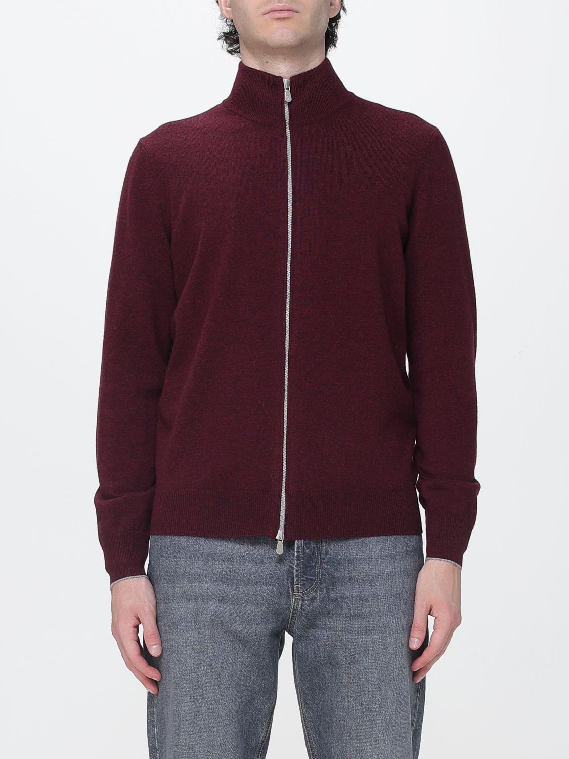 BRUNELLO CUCINELLI Sweater Men color Burgundy