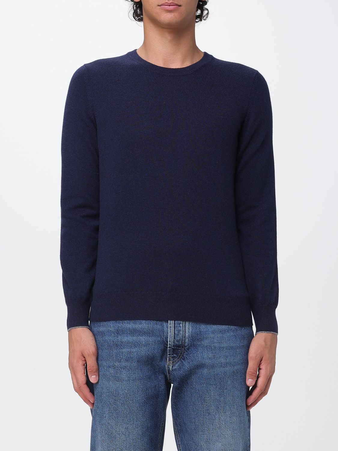 BRUNELLO CUCINELLI Kaschmir-Pullover mit Rundhalsausschnitt von mit Rippbündchen