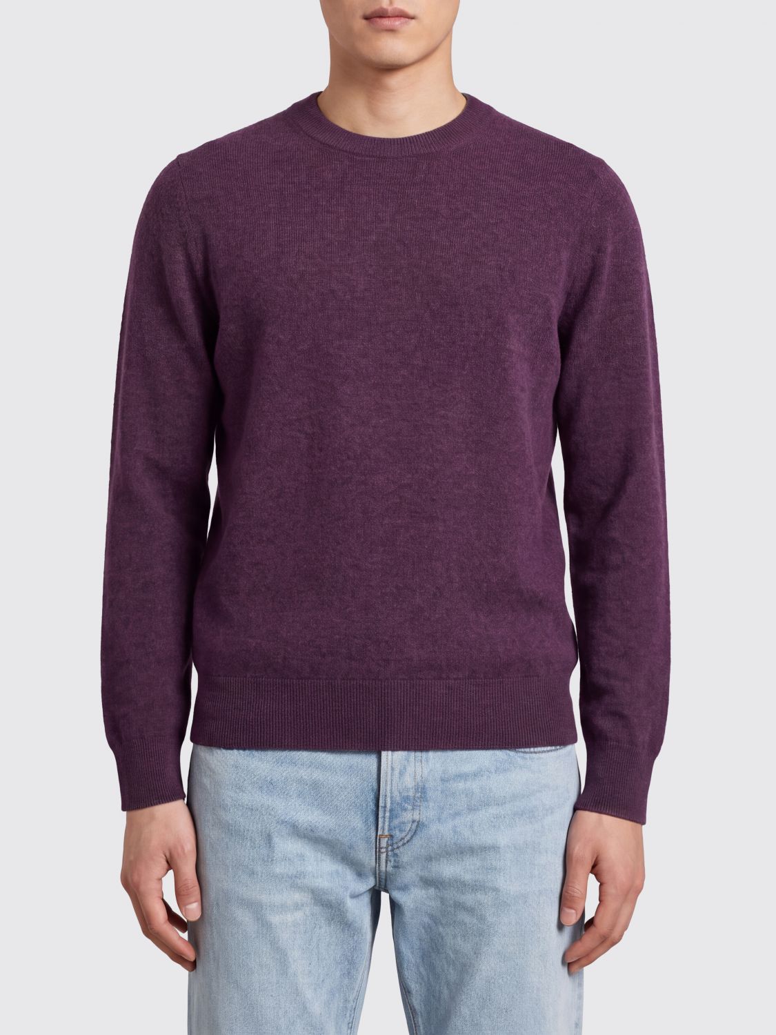 BRUNELLO CUCINELLI Crewneck Cashmere Jumper with Ribbed Trims