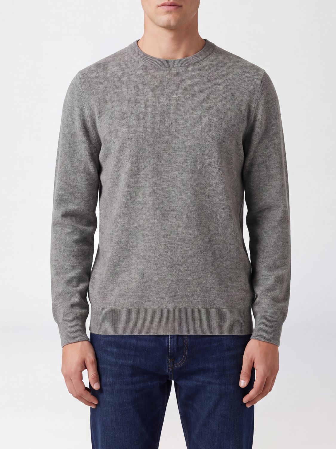 BRUNELLO CUCINELLI Crewneck Cashmere Jumper with Ribbed Trims