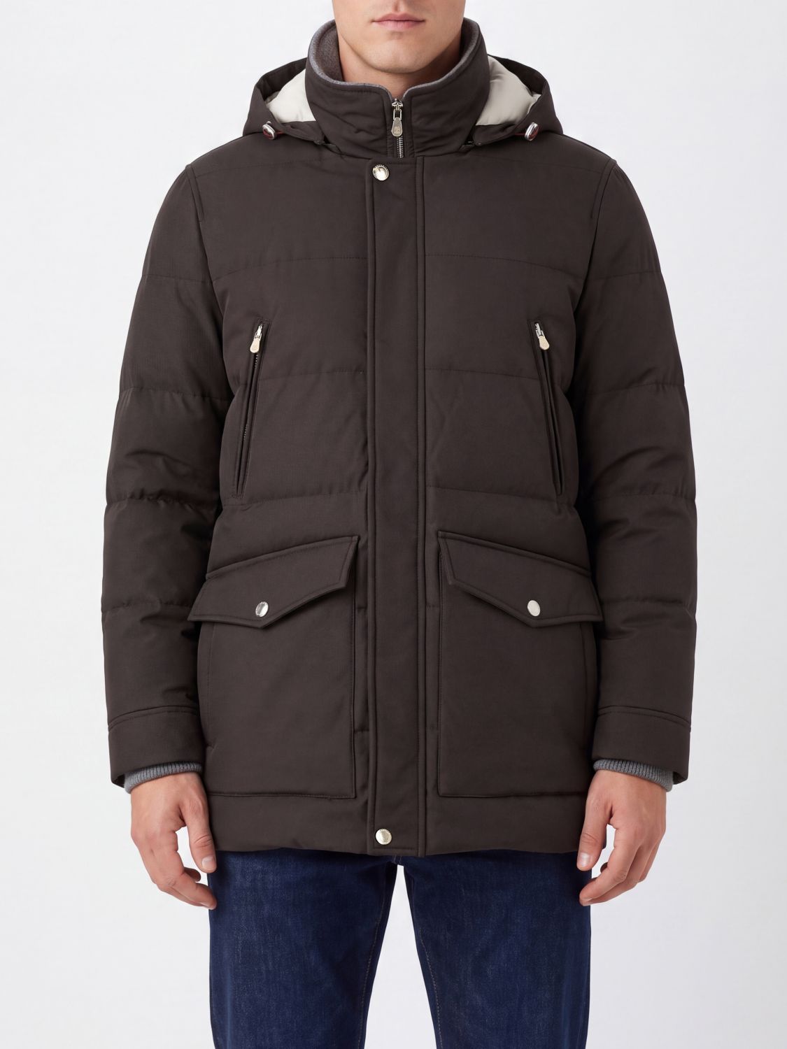 BRUNELLO CUCINELLI Jacket Men color Brown