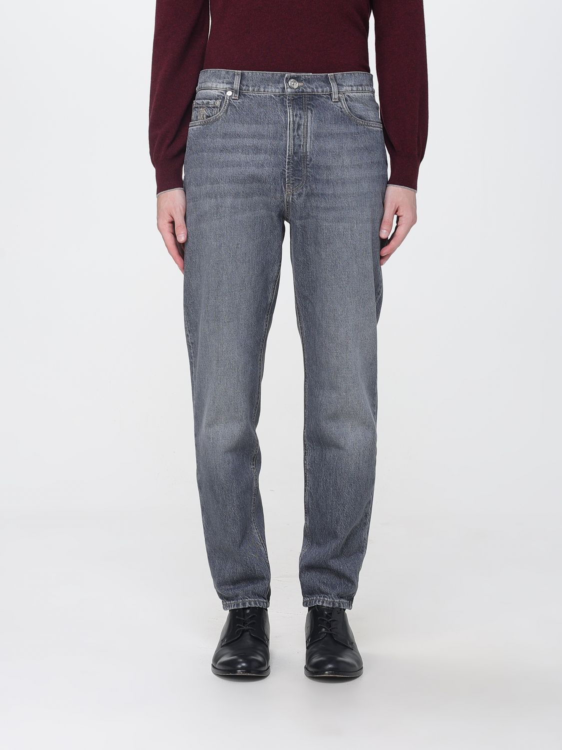 BRUNELLO CUCINELLI Jeans Men color Grey
