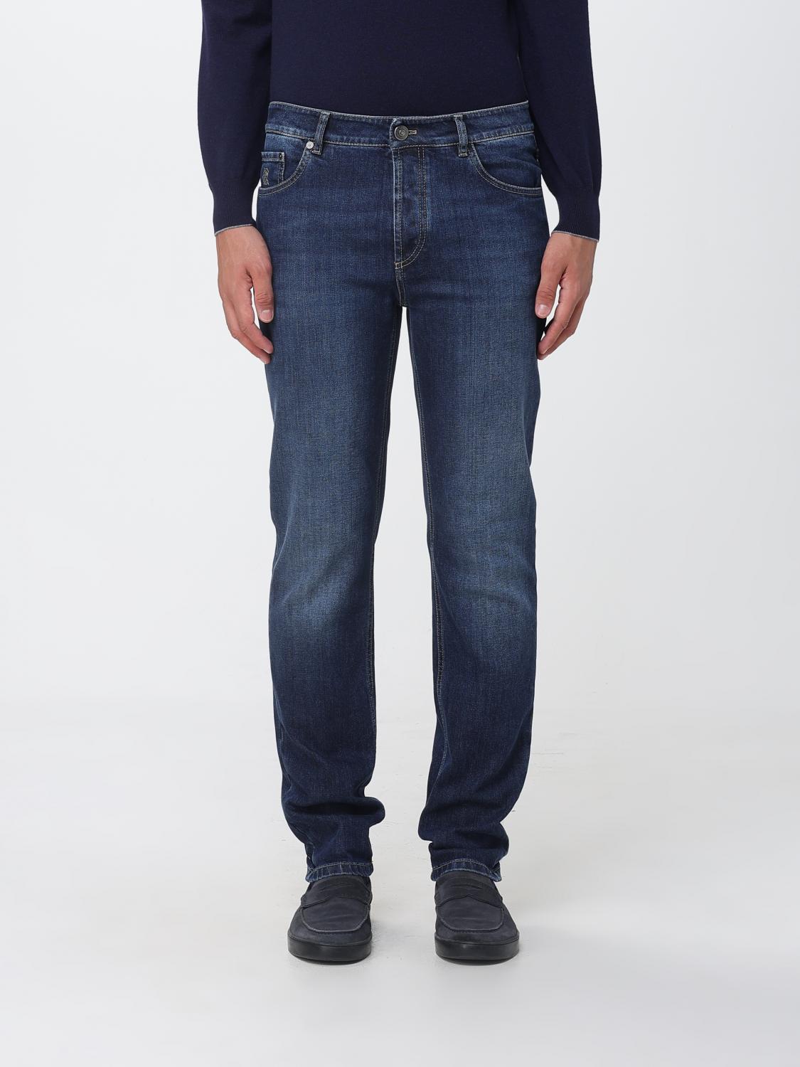 BRUNELLO CUCINELLI Straight-Fit Jeans mit mittlerer Leibhöhe aus Baumwolldenim