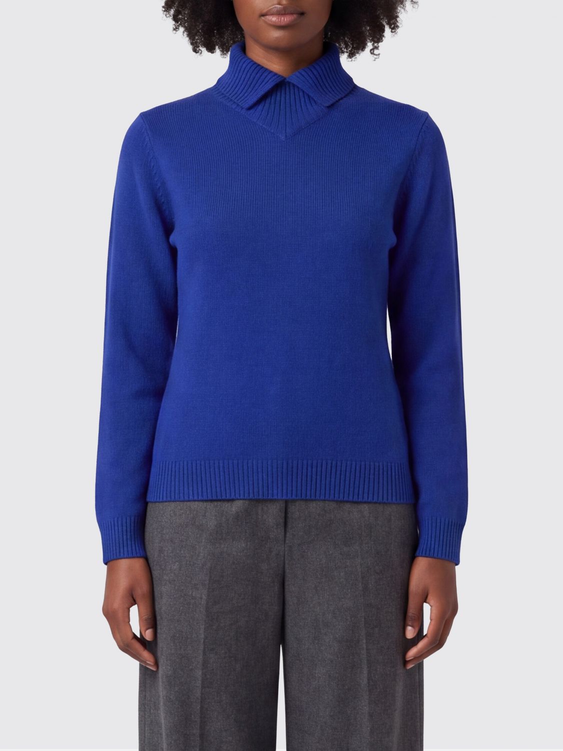JIL SANDER Ribbed Pure Wool Turtleneck Jumper with Ribbed Hems