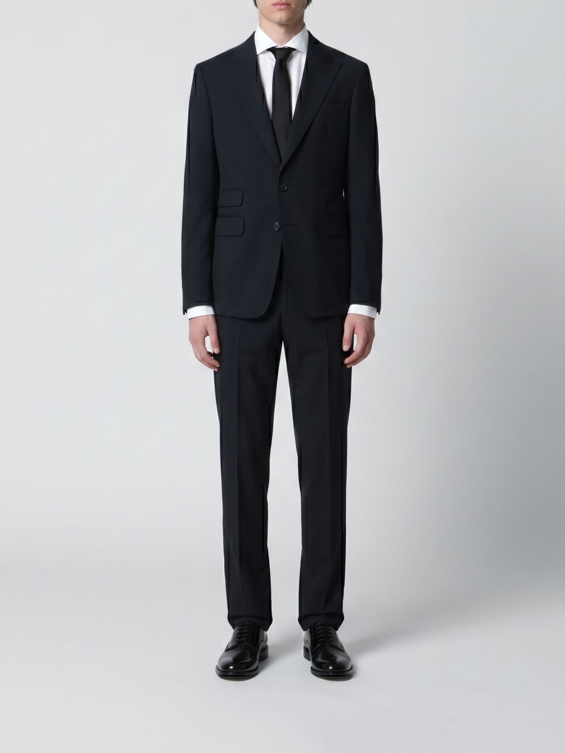 DSQUARED2 Completo monopetto London in lana con rever classico