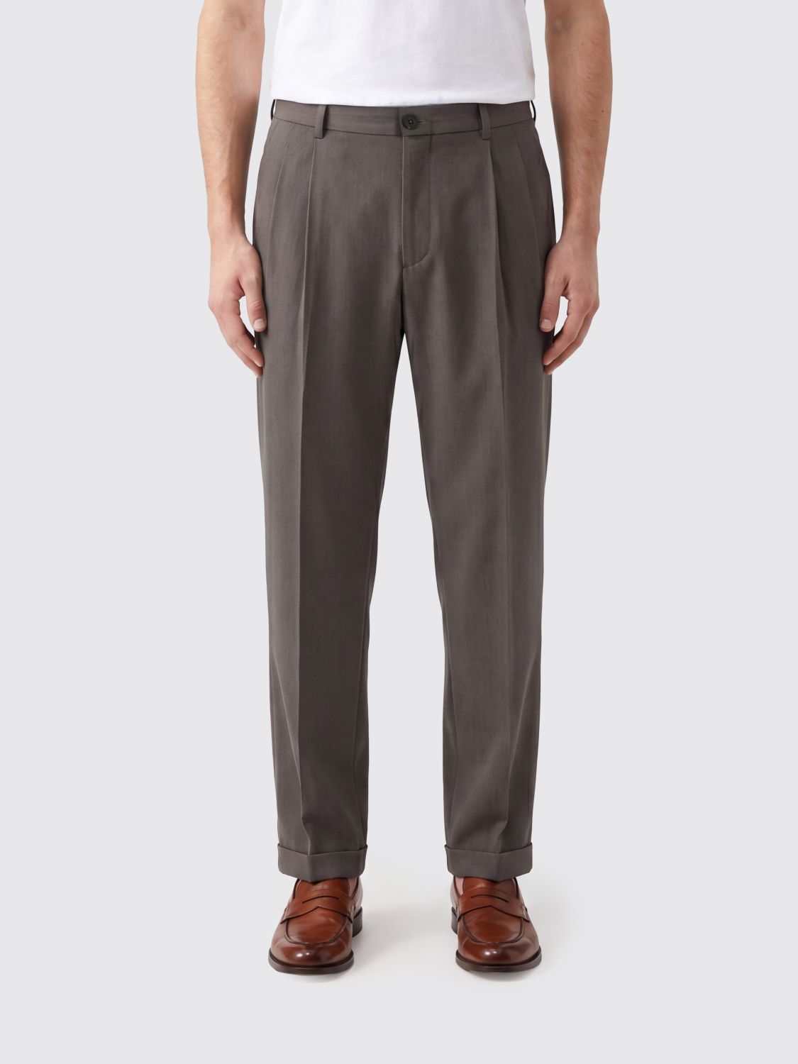 THE ROW Pantaloni sartoriali Tosca in lana con vestibilità slim fit