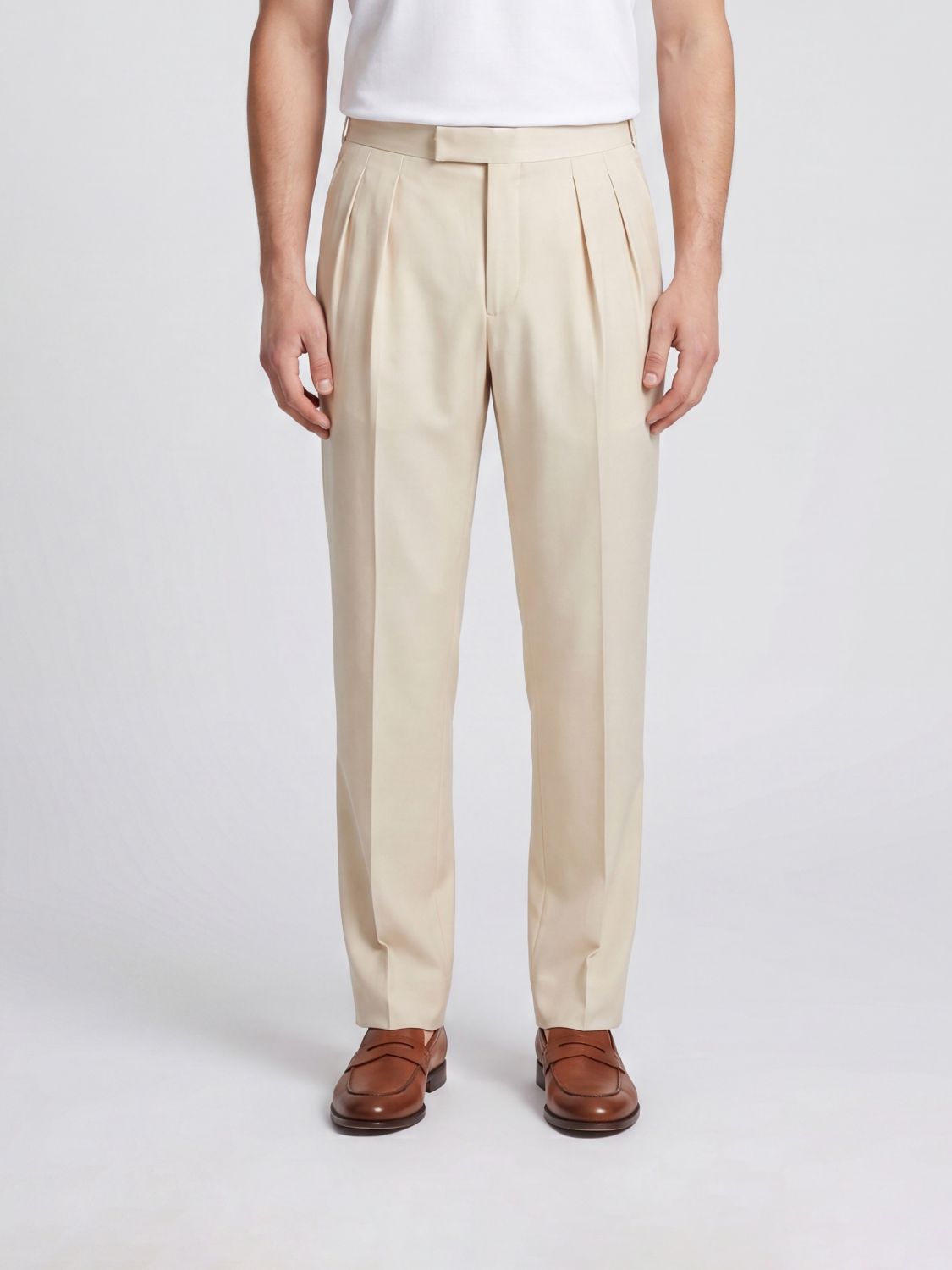 TOM FORD Tailored Silk Trousers with Off-Centre Fastening
