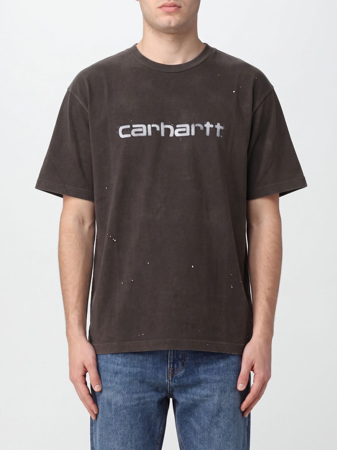 CARHARTT WIP T-shirt girocollo in cotone biologico con logo a contrasto