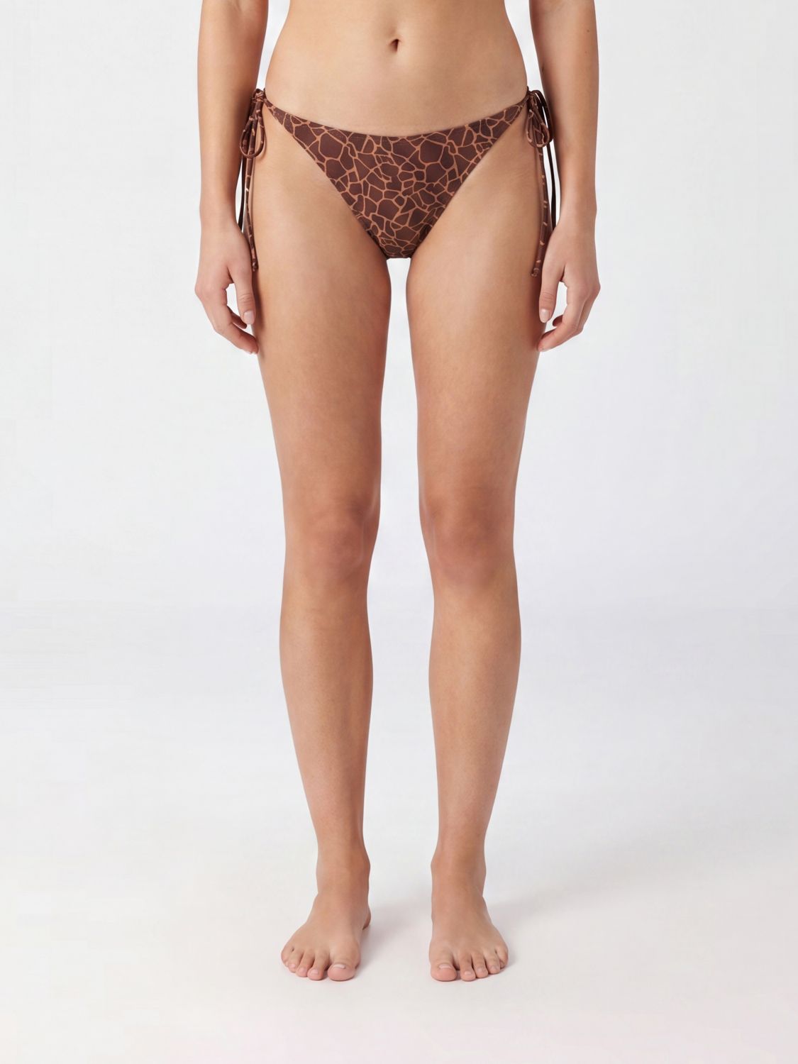 MC2 SAINT BARTH Bikini-Unterteil mit Animal-Print und seitlichen Bändern