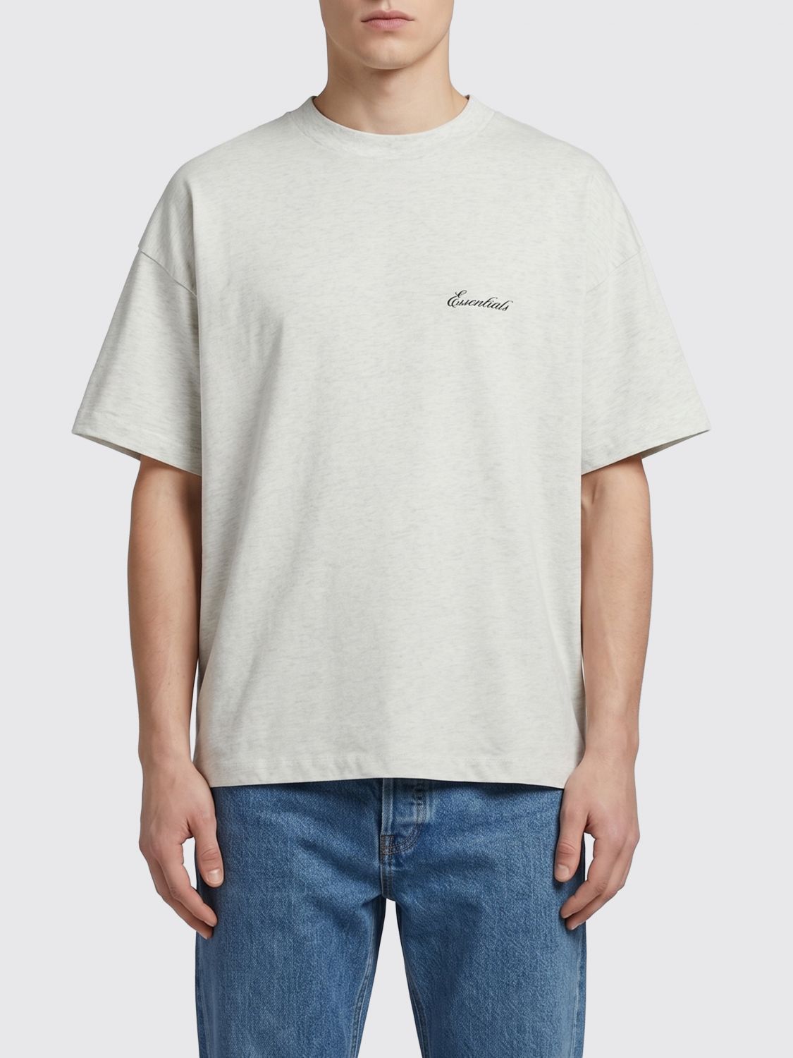 FEAR OF GOD ESSENTIALS T-shirt girocollo in cotone con logo a contrasto