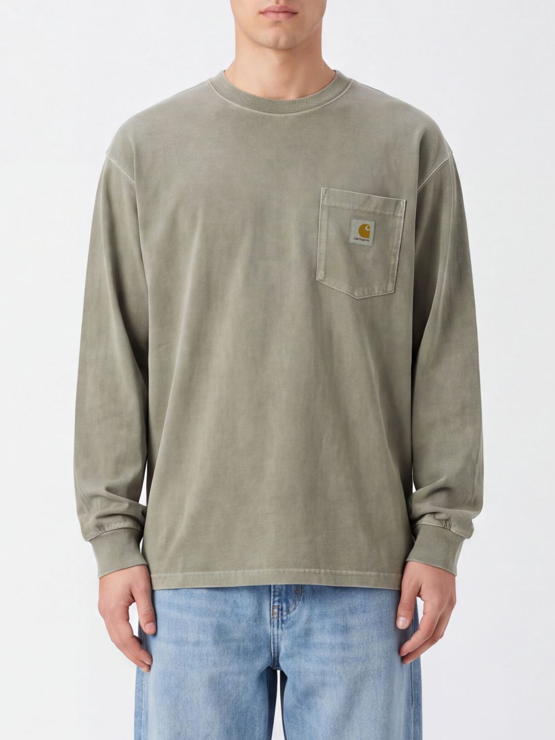 CARHARTT WIP T-shirt relaxed fit in cotone organico a maniche lunghe