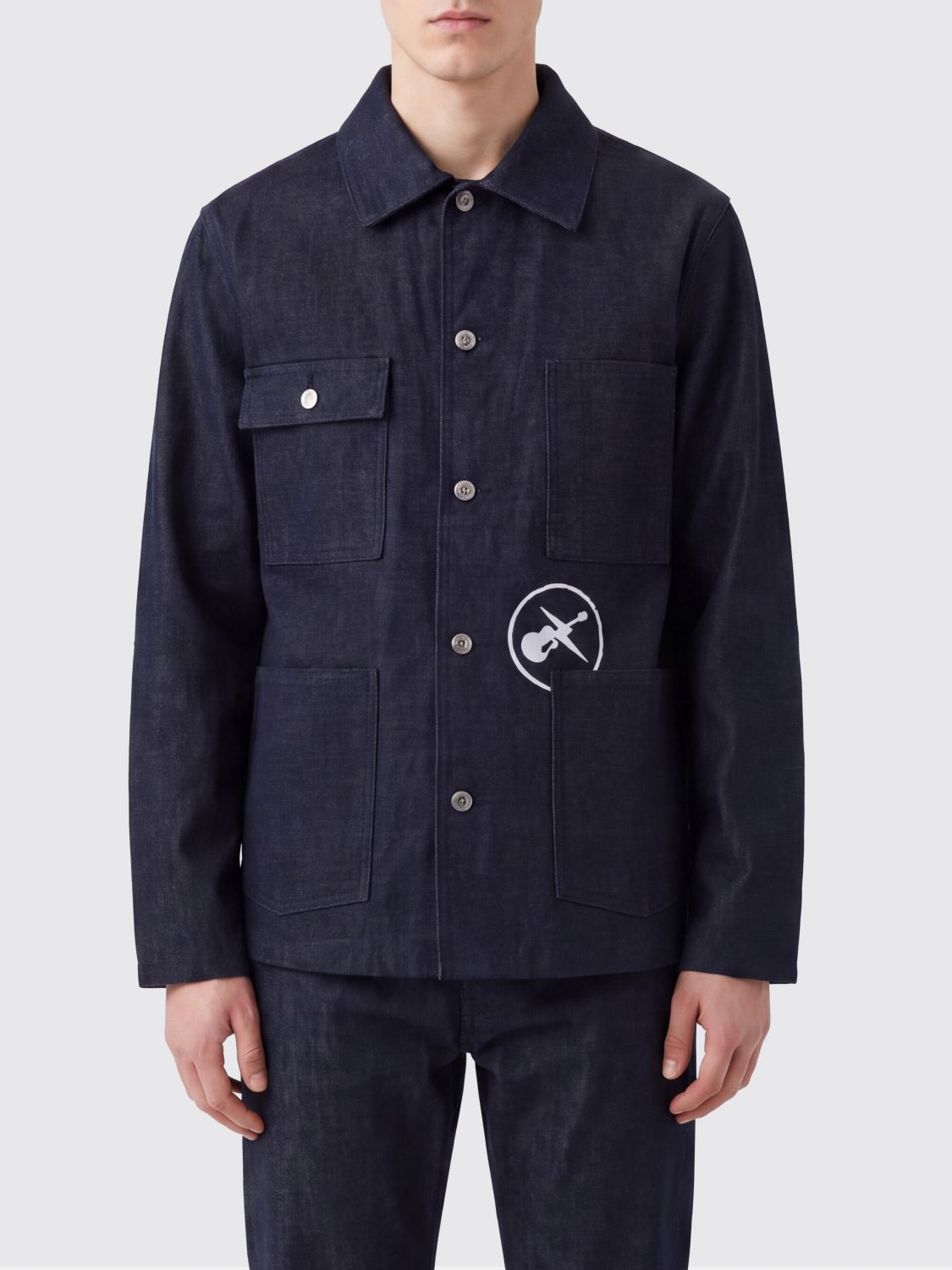 A. P.C. Giacca Uomo colore Indaco