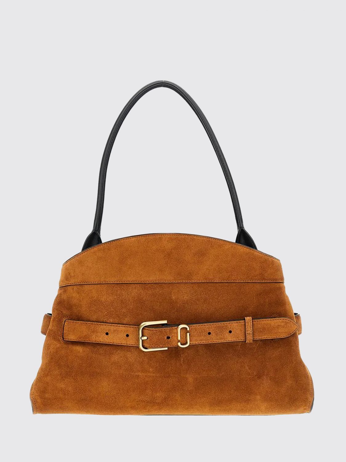 MARC JACOBS The Dakota Suede Shoulder Bag with Double J Logo