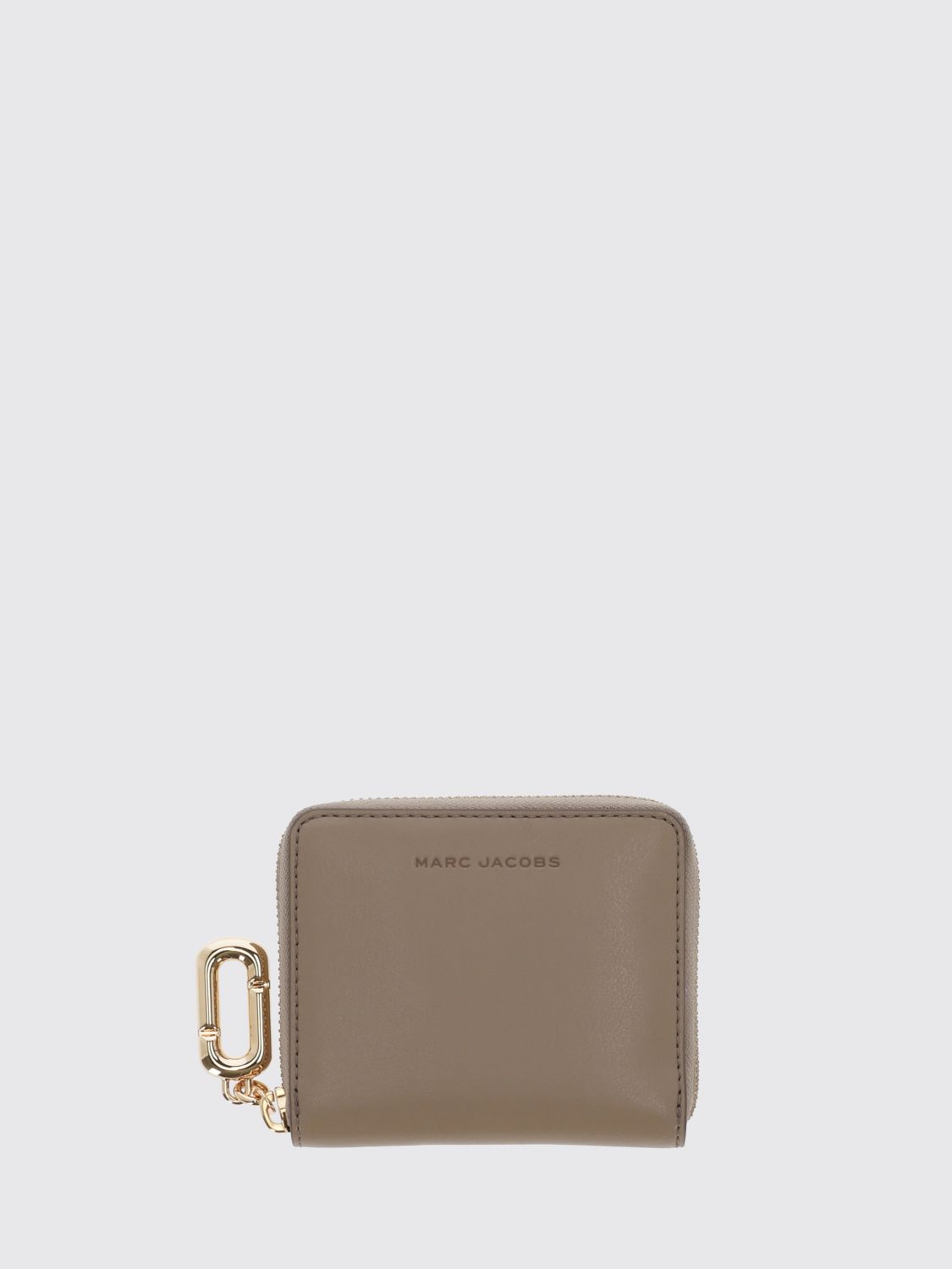 MARC JACOBS Portafoglio piccolo Scene in pelle con chiusura zip e slot portatessere