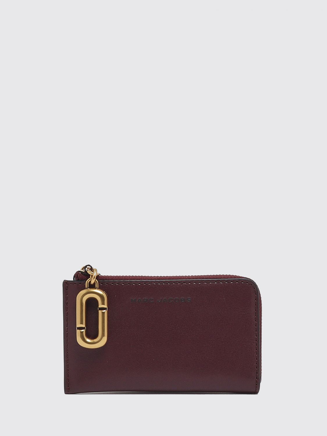 MARC JACOBS Portacarte in pelle con chiusura a zip e quattro slot per carte