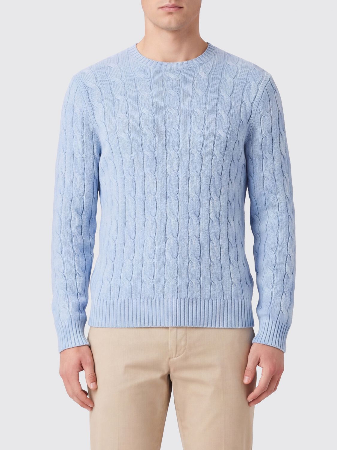 POLO RALPH LAUREN Cable-Knit Crewneck Jumper in 100% Cashmere