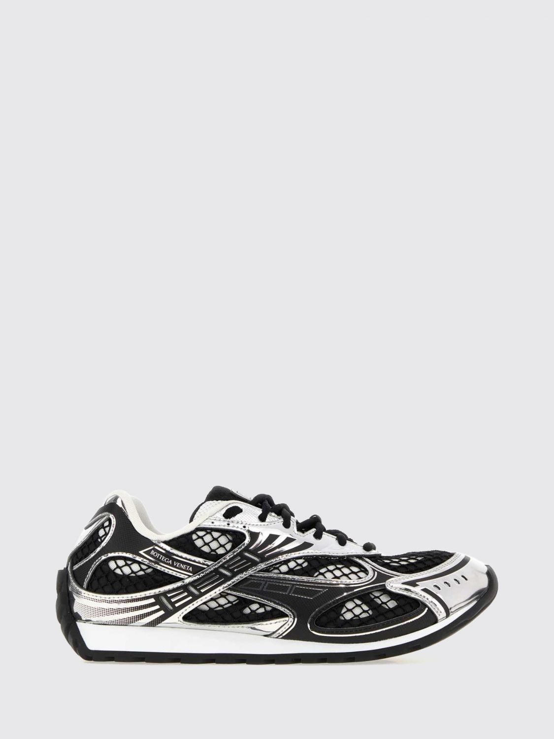 BOTTEGA VENETA Orbit Technical Mesh Sneakers in a Bicolor Design