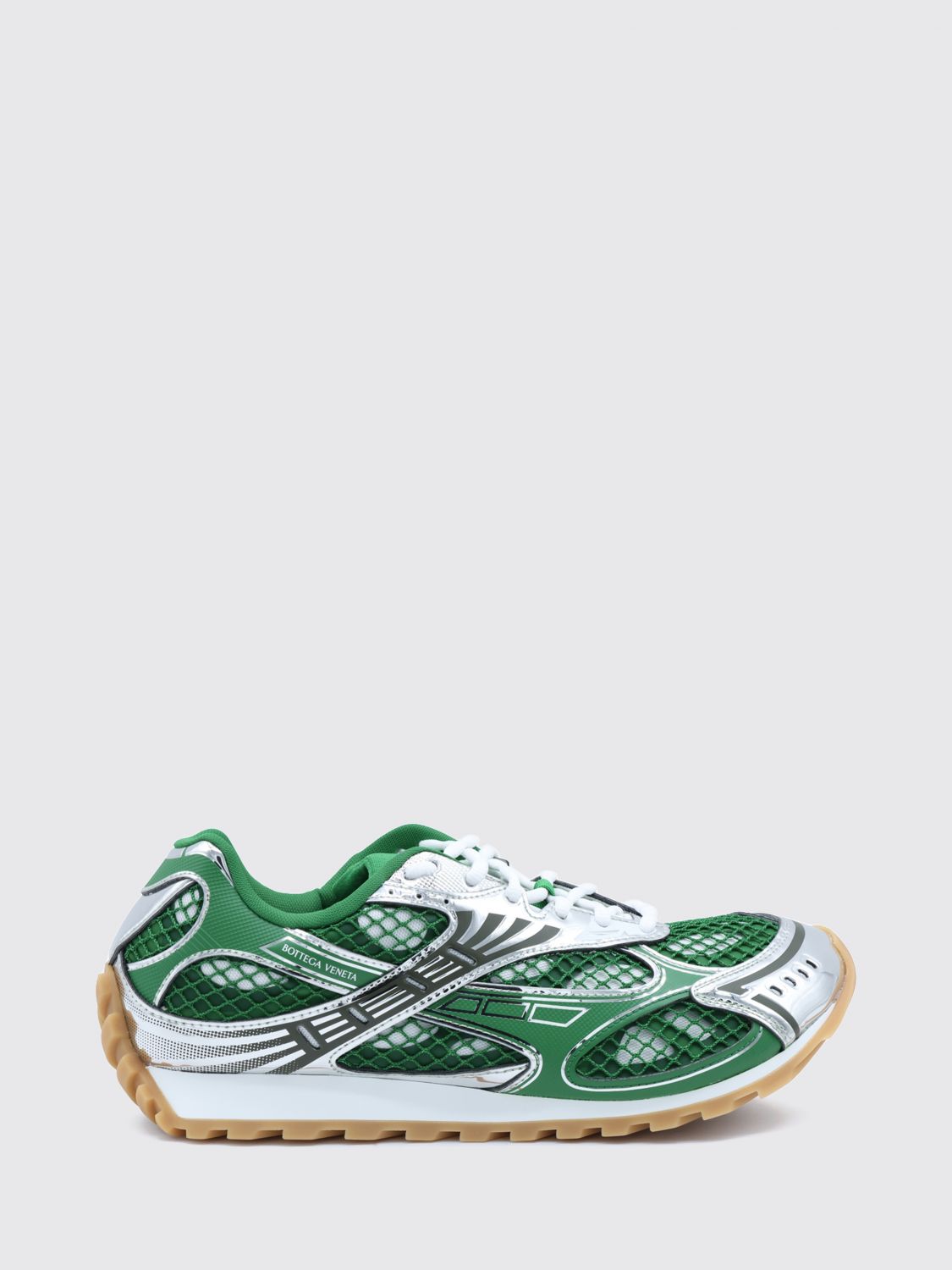 BOTTEGA VENETA Orbit Technical Mesh Sneakers in a Bicolor Design
