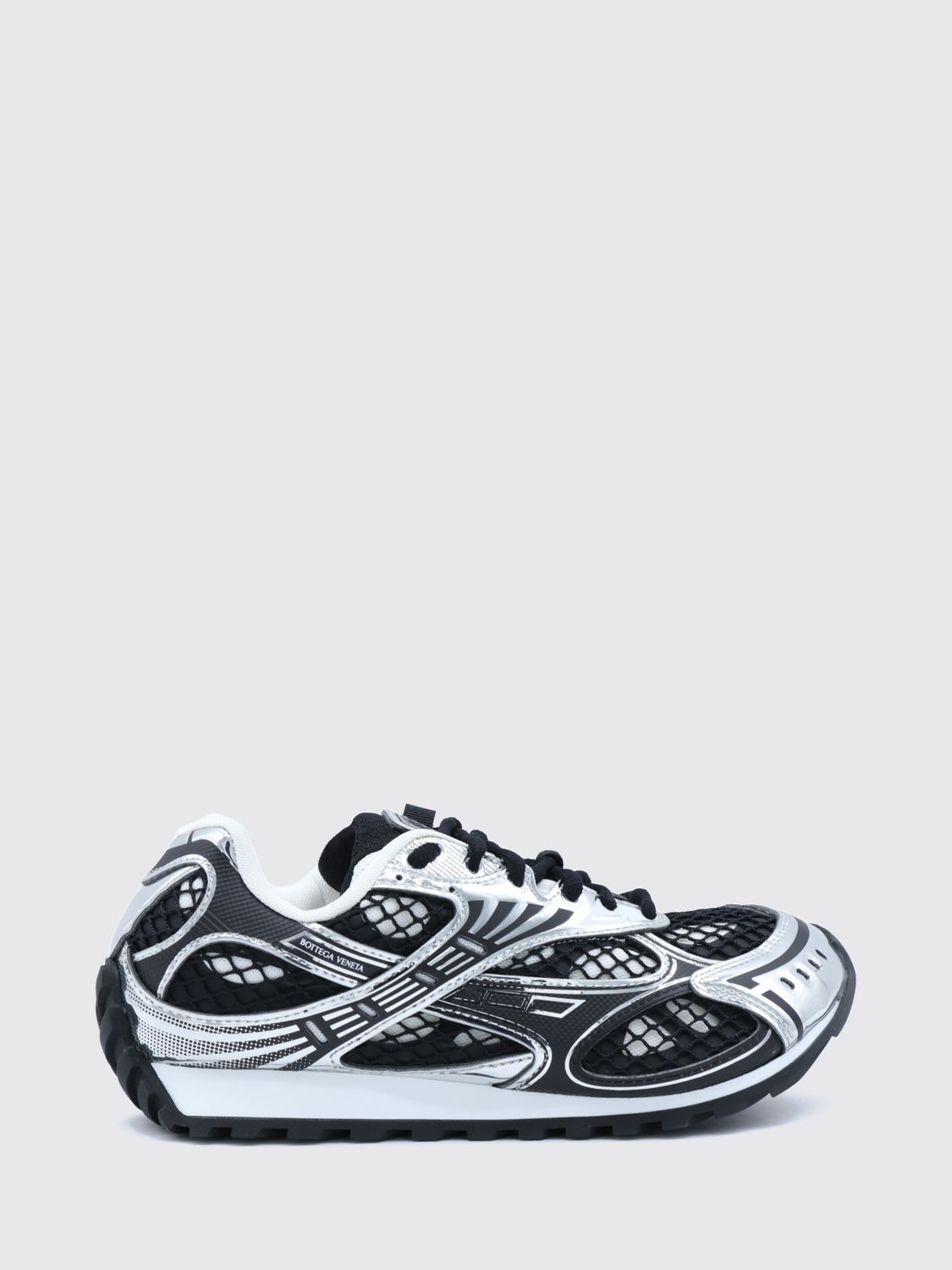 BOTTEGA VENETA Orbit Technical Mesh Sneakers in a Bicolor Design