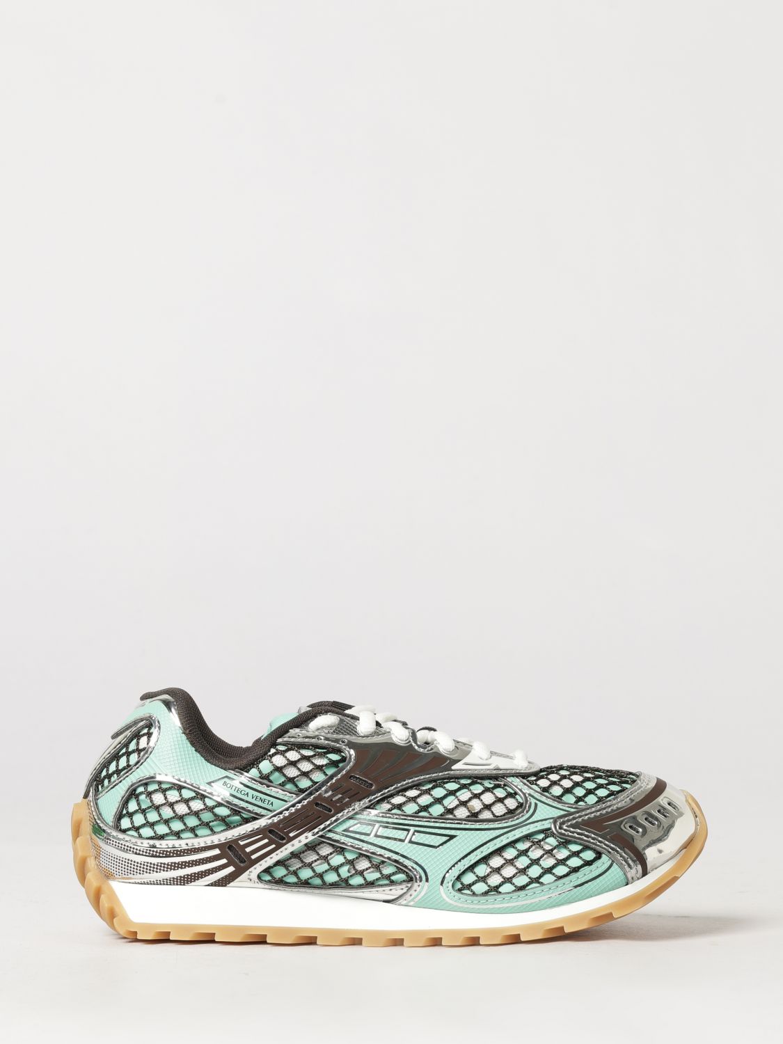 BOTTEGA VENETA Orbit Technical Mesh Sneakers in a Bicolor Design