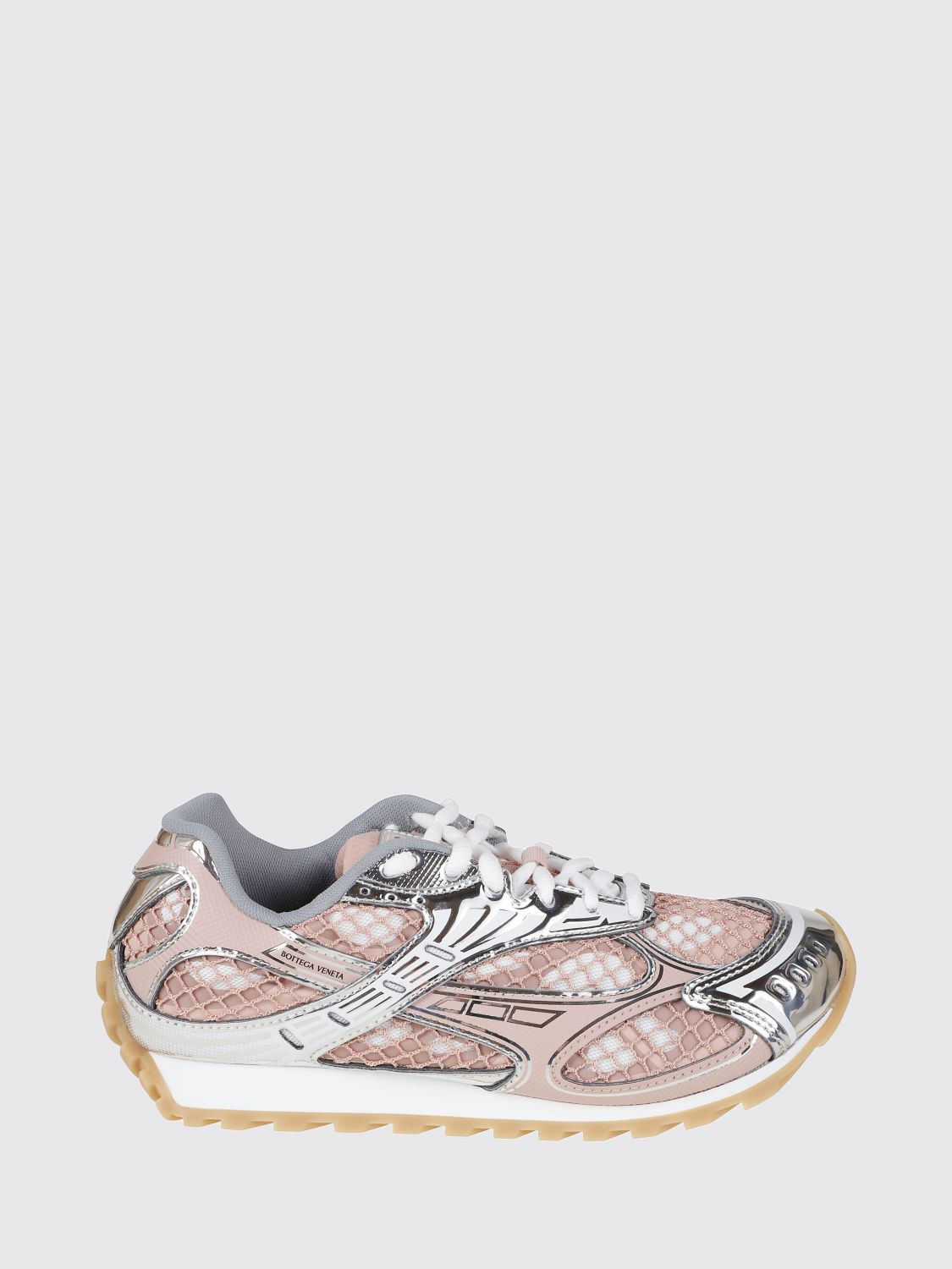 BOTTEGA VENETA Orbit Technical Mesh Sneakers in a Bicolor Design