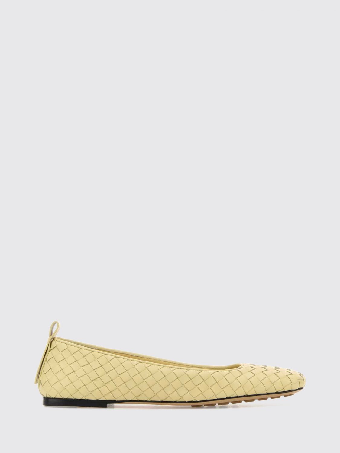 BOTTEGA VENETA Charlotte Woven Leather Ballet Flats with Square Toe