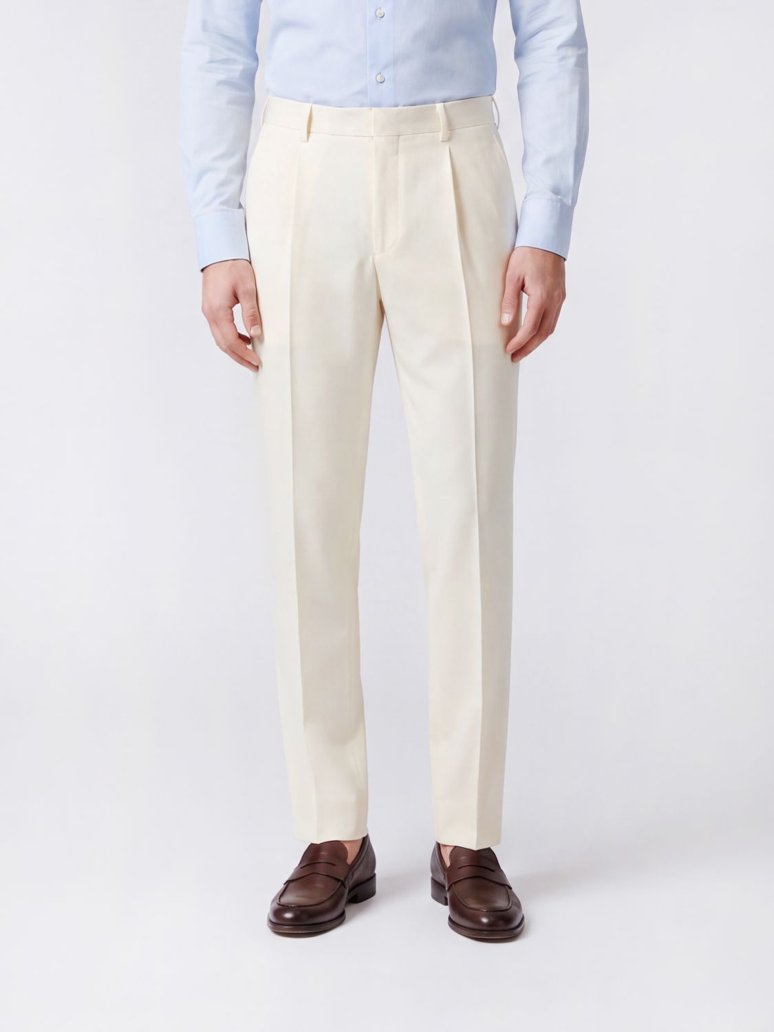 FERRAGAMO Pants Men color White