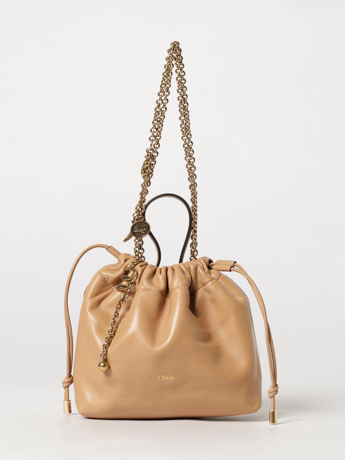 CHLOÉ Icons Mini Bucket Bag in Nappa Leather with Chain Strap CHLOÉ Icons Mini Bucket Bag in Nappa Leather with Chain Strap