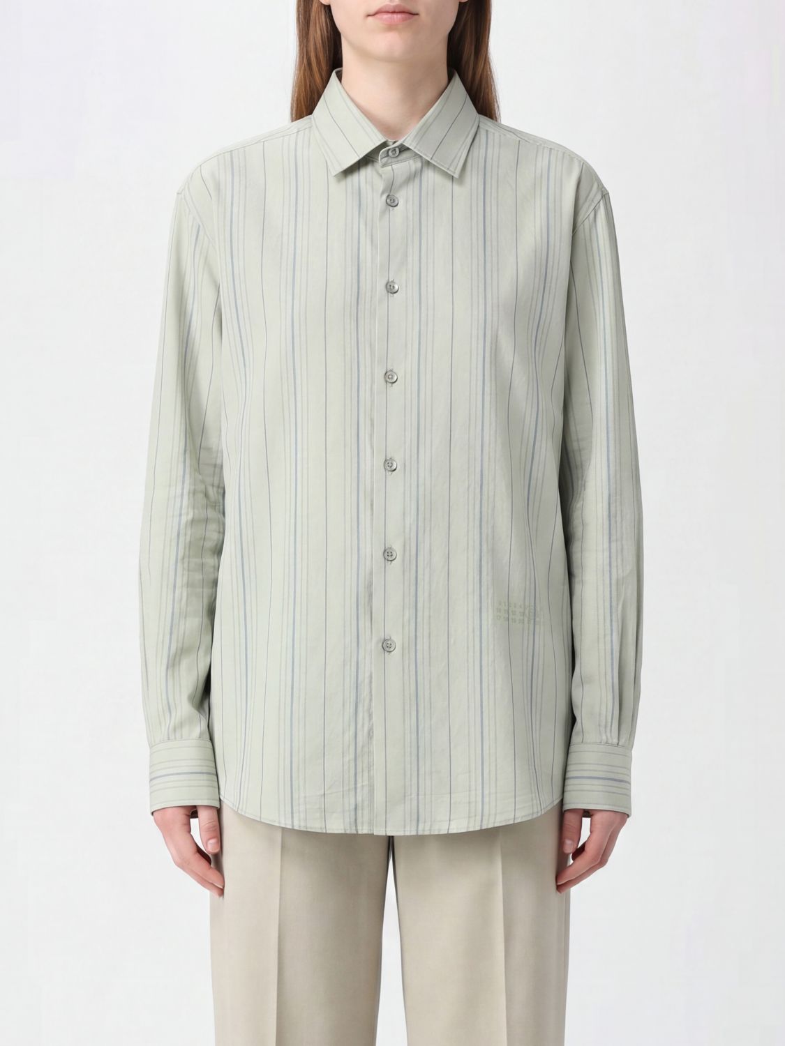 MM6 MAISON MARGIELA Camicia a righe in cotone con vestibilità relaxed
