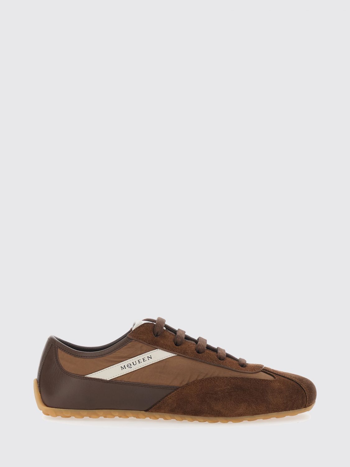 McQueen Boxe Low-Top-Sneakers aus Kalbsleder und Nylon
