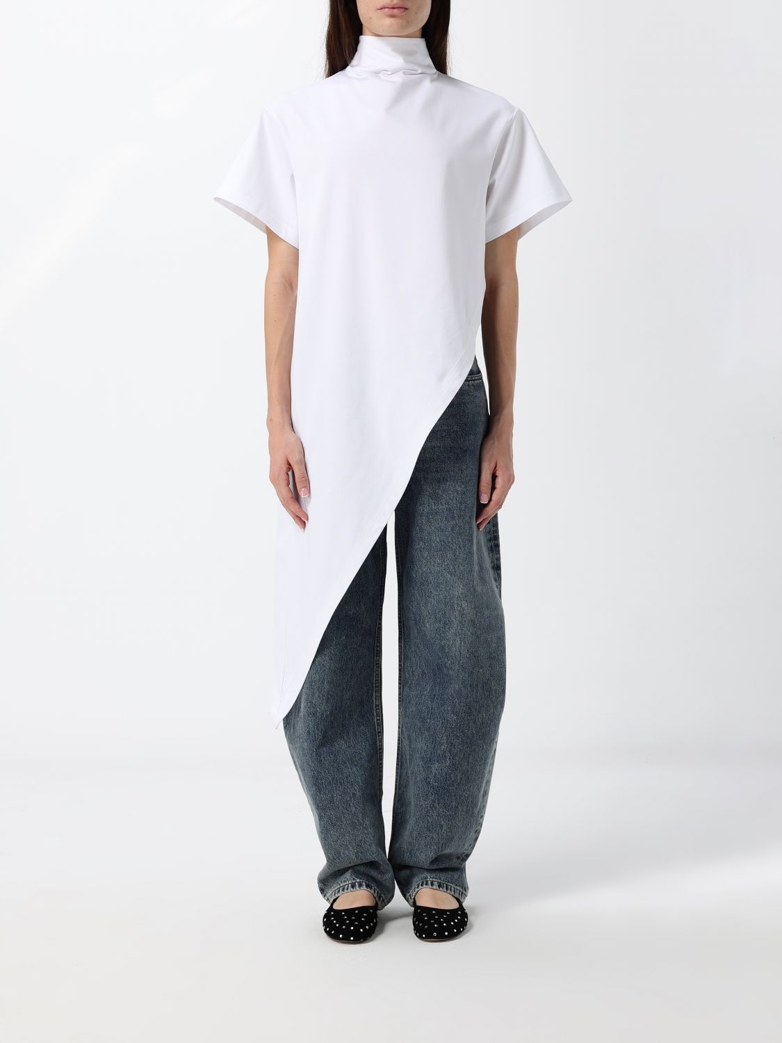 ALAÏA Top Woman color White