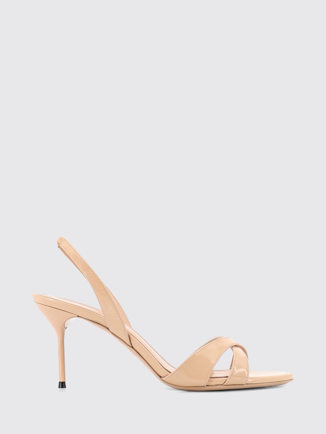 PARIS TEXAS Patent Leather Stiletto Heel Slingback Sandals