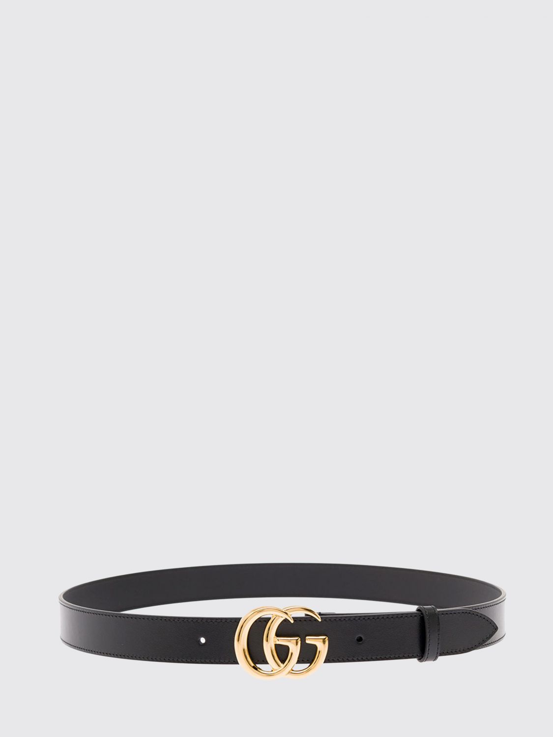 Gucci Leather Belt with GG Monogram Buckle