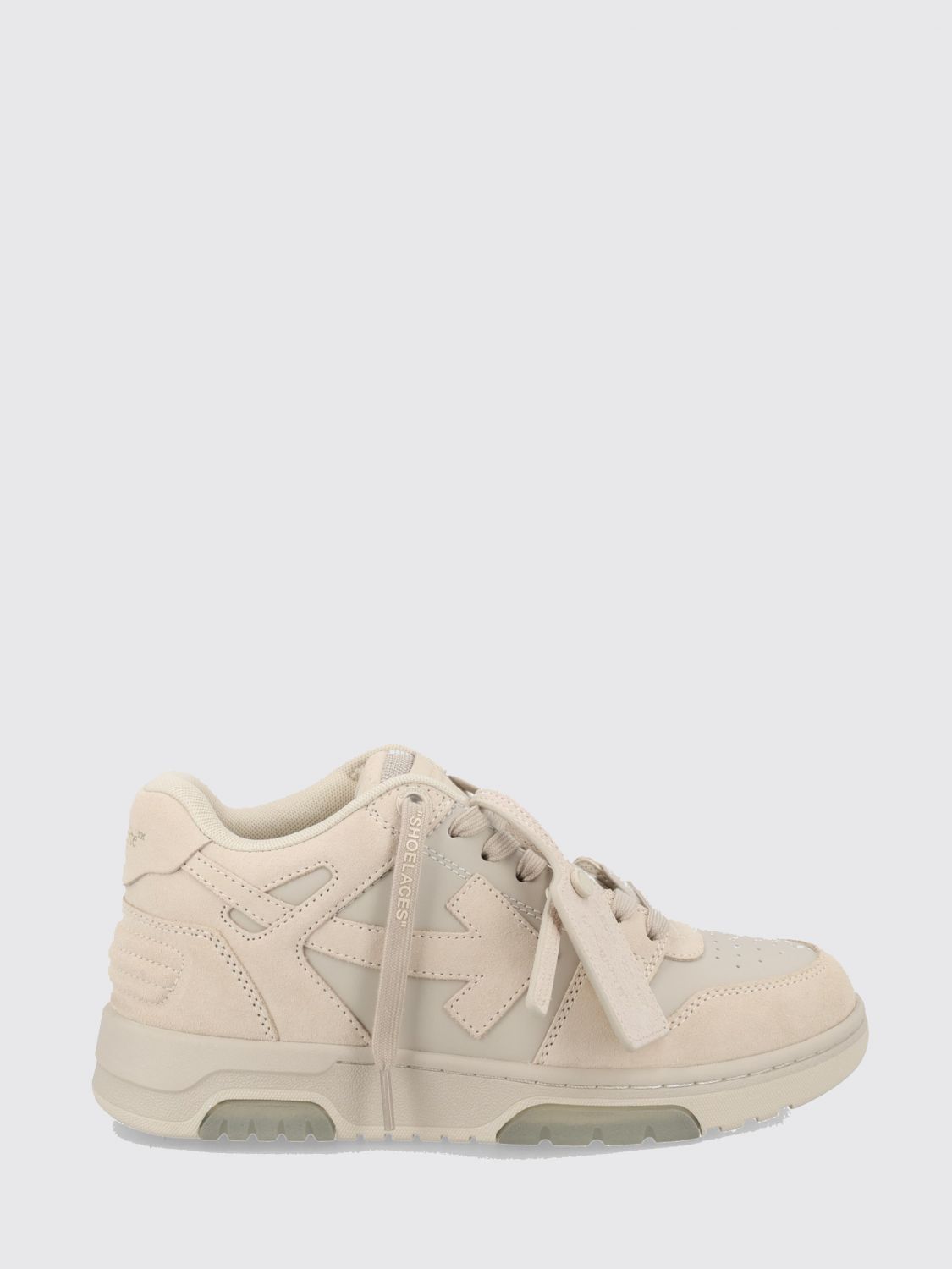 Off-White Out Of Office Bicolour Calfskin Low-Top Trainers