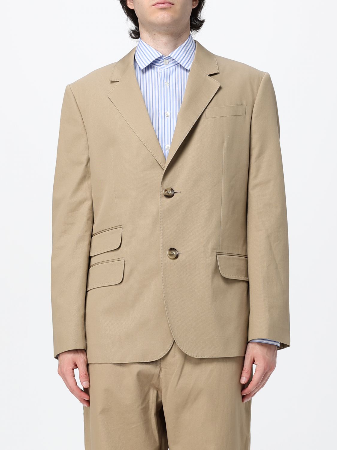 AMI PARIS Jacket Men color Beige