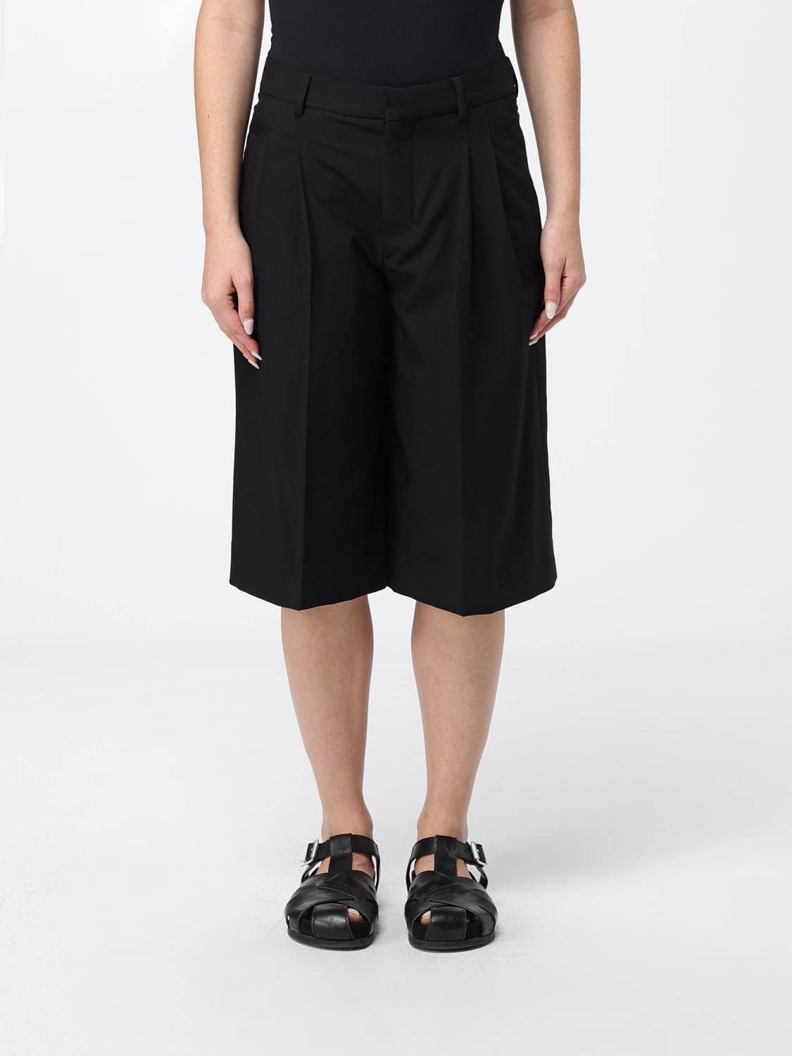 AMI PARIS Knee-Length Cotton Blend Shorts with Belt Loops