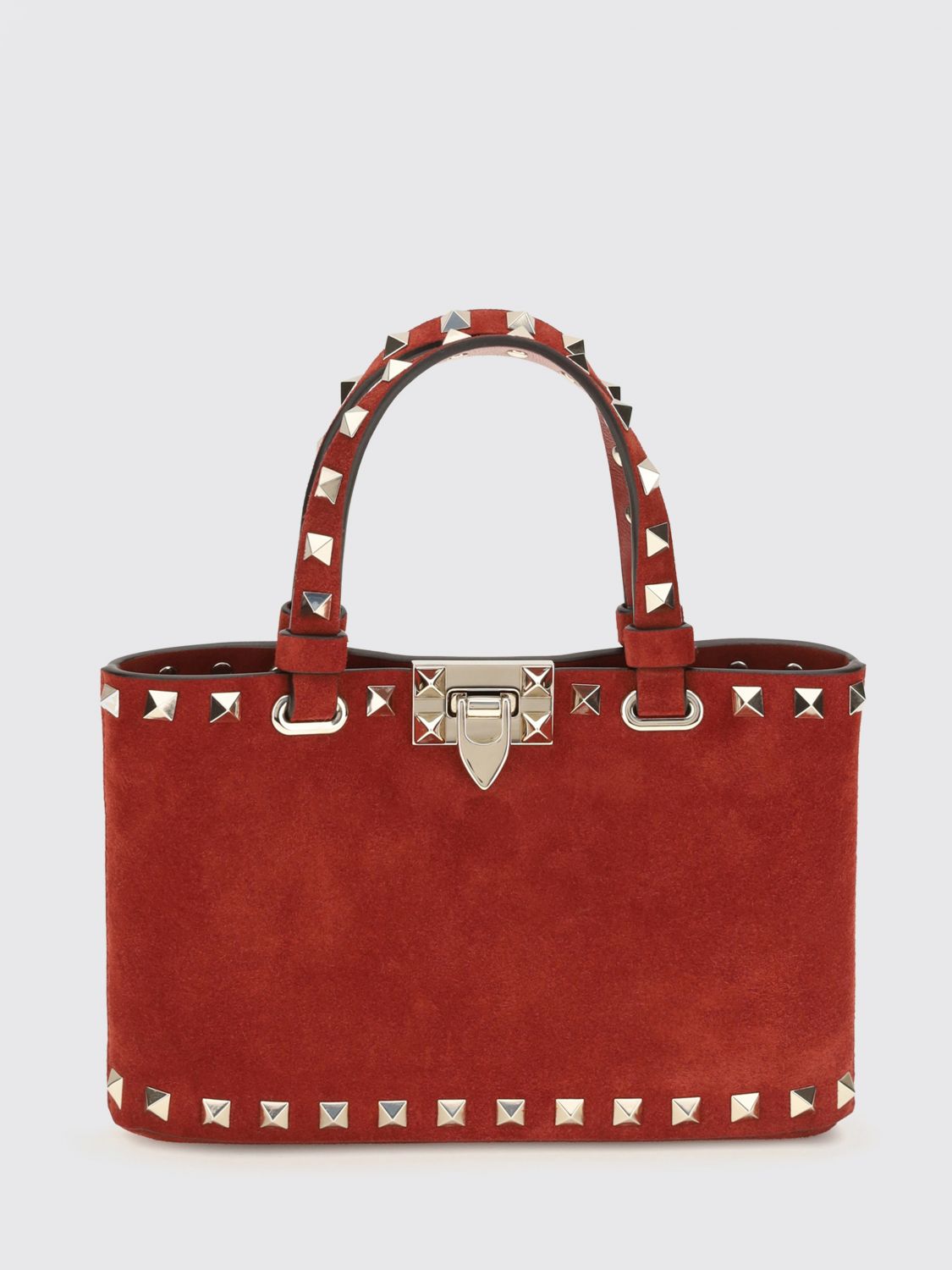 VALENTINO GARAVANI Rockstud Mini Handbag in Leather with Embroidery and Studs