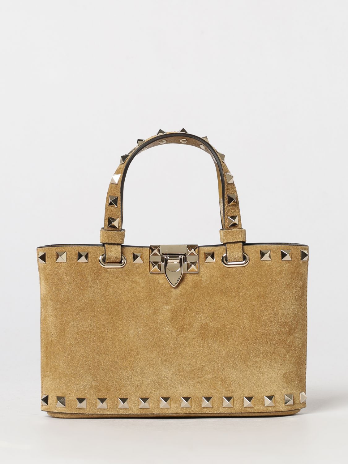VALENTINO GARAVANI Rockstud Mini Handbag in Leather with Embroidery and Studs