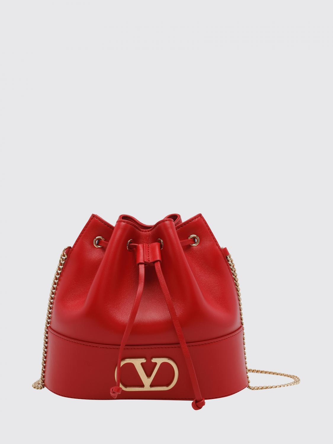 VALENTINO GARAVANI VLogo Signature Mini Bucket Bag in Calf Leather
