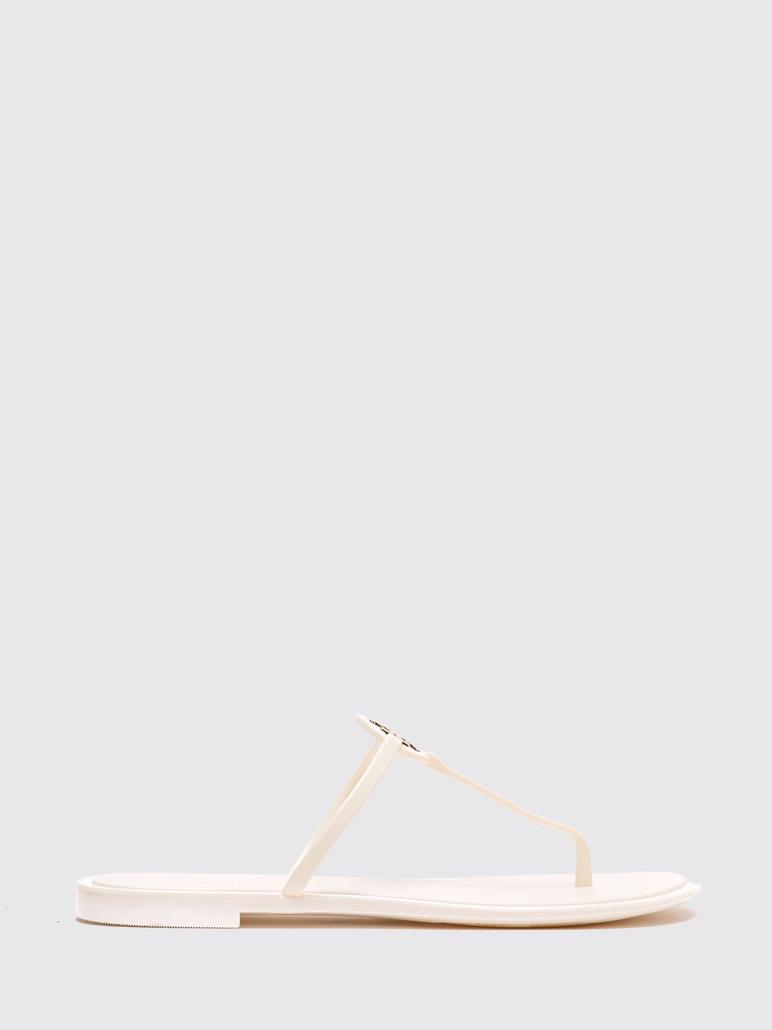 TORY BURCH Miller Jelly Zehentrenner-Sandalen aus Gummi mit Double T-Logo