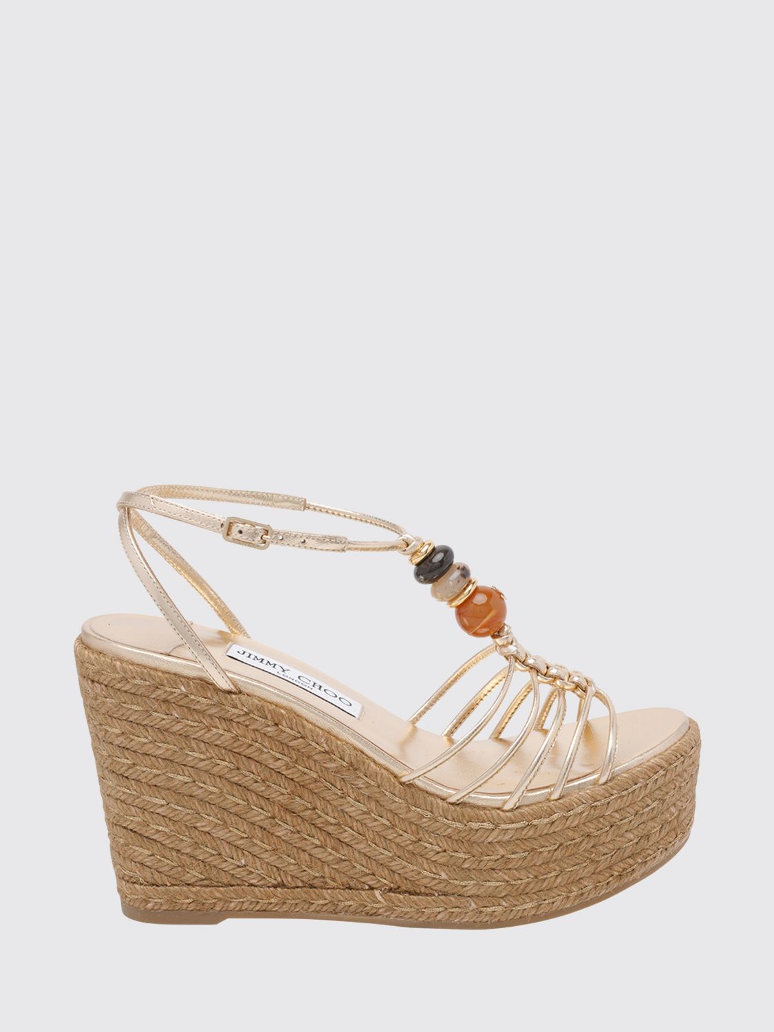 JIMMY CHOO Wedge Shoes Woman color Gold