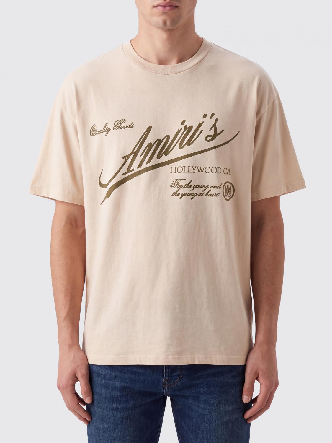 AMIRI Abstract Print Cotton T-Shirt with Logo