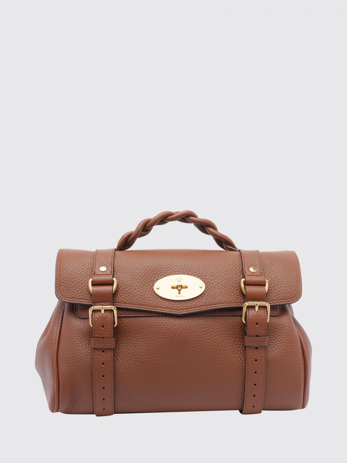 MULBERRY Alexa Handbag in Calf Leather with Braided Handle